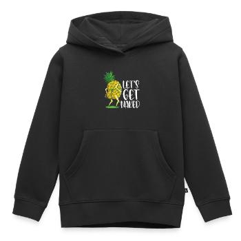 Ananas - Sweat Premium à capuche enfant bio - noir - Devant - AI Model Kid Male (0cm)