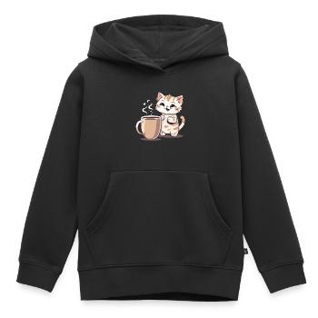 Chatcolate #2 - Kinder Premium Organic Hoodie - Schwarz - Vorne - AI Model Kid Male (0cm)