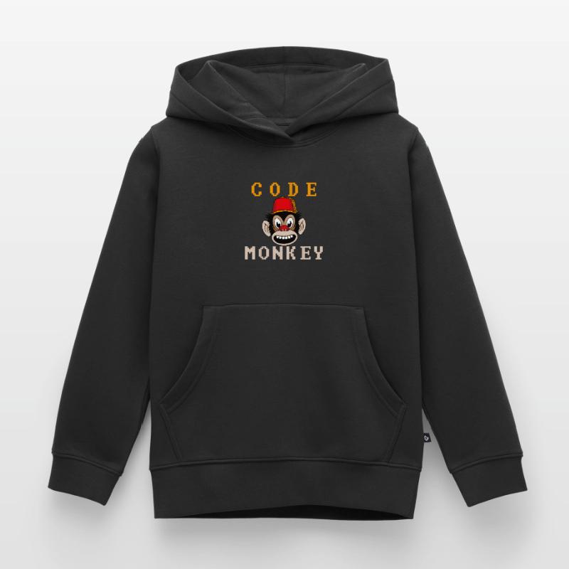 Code monkey Kids Premium Organic Hoodie