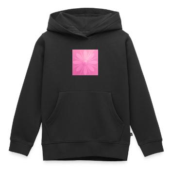 Pink Flower Beautiful Gift - Kids Premium Organic Hoodie - black - Front - AI Model Kid Male (0cm)