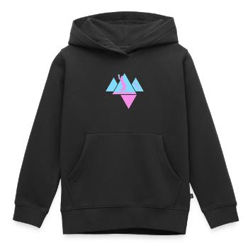 Unicycle UNICYCLE-Fille Unicycle StreetArt - Sweat Premium à capuche enfant bio - noir - Devant - AI Model Kid Male (0cm)