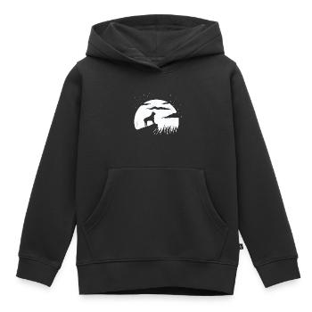 Cane corso - Sweat Premium à capuche enfant bio - noir - Devant - AI Model Kid Male (0cm)