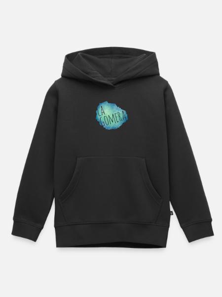 La Gomera - Kinder Premium Organic Hoodie - Schwarz