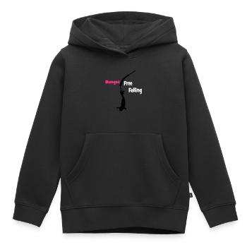 benji - Sweat Premium à capuche enfant bio - noir - Devant - AI Model Kid Male (0cm)