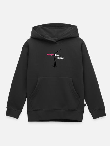 benji - Sweat Premium à capuche enfant bio - noir