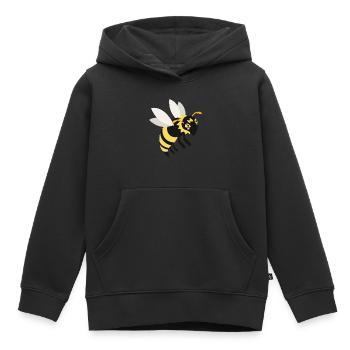 Wespe - Kinder Premium Organic Hoodie - Schwarz - Vorne - AI Model Kid Male (0cm)
