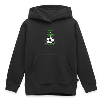 Allez les verts ! - Sweat Premium à capuche enfant bio - noir - Devant - AI Model Kid Male (0cm)