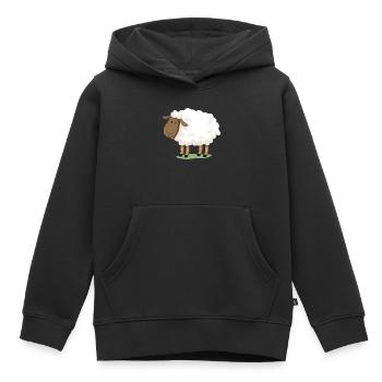 Sheep - Kids Premium Organic Hoodie - black - Front - AI Model Kid Male (0cm)
