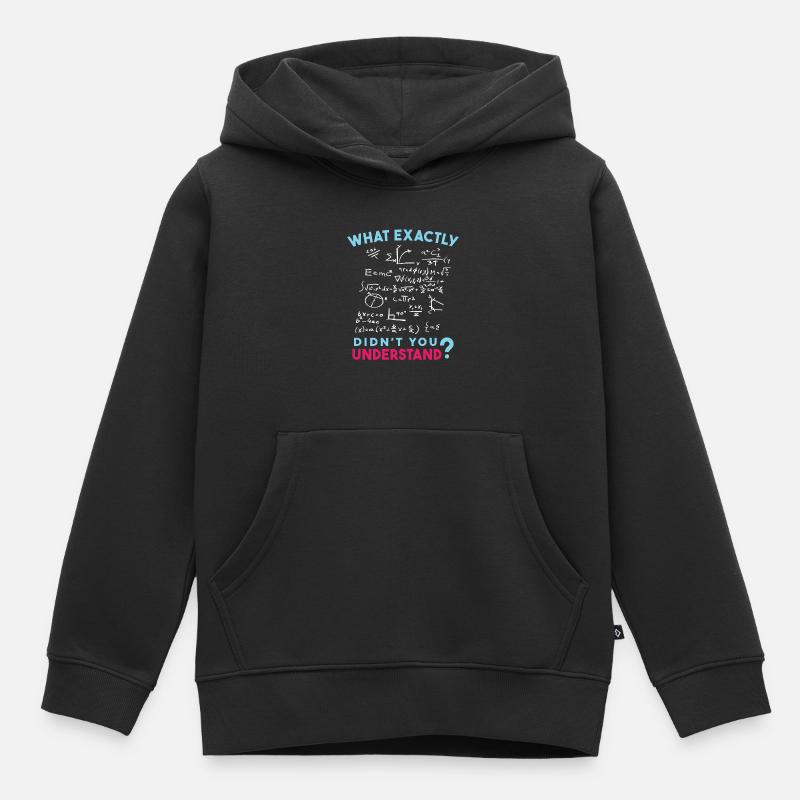 Physik Mathe Formel Scherz - Kinder Premium Organic Hoodie - Schwarz