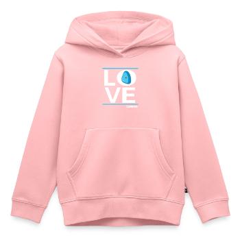bouldern boulderfelsen freiklettern climbing-love - Kinder Premium Organic Hoodie - Rosa - Vorne - AI Model Kid Female (0cm)