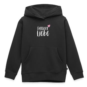 Ballett Liebe Ballerina Balletttänzerin Geschenk - Kinder Premium Organic Hoodie - Schwarz - Vorne - AI Model Kid Male (0cm)