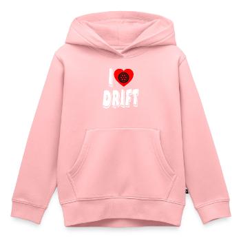 Voiture - Sweat Premium à capuche enfant bio - rose - Devant - AI Model Kid Female (0cm)