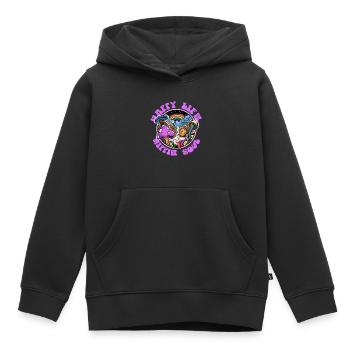 Hippie - Sweat Premium à capuche enfant bio - noir - Devant - AI Model Kid Male (0cm)