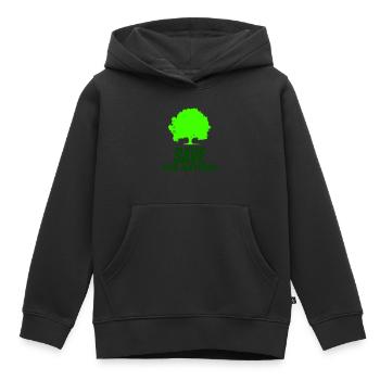 Arbre Sauvez la Nature - Sweat Premium à capuche enfant bio - noir - Devant - AI Model Kid Male (0cm)