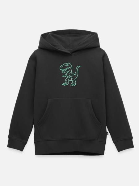 T Rex Comic - Kinder Premium Organic Hoodie - Schwarz