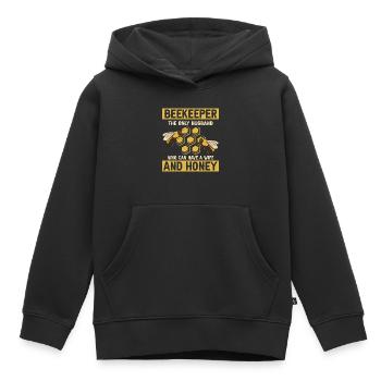 Beekeeper The Only Husband Beekeeper - Kids Premium Organic Hoodie - black - Front - AI Model Kid Male (0cm)