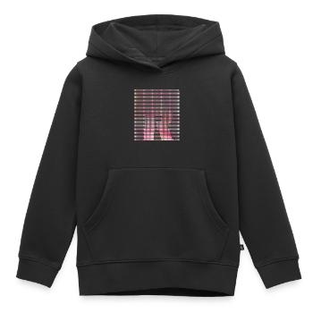 Letter R, Name, der Buchstabe R - Kinder Premium Organic Hoodie - Schwarz - Vorne - AI Model Kid Male (0cm)