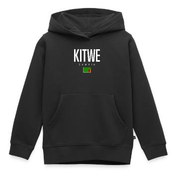 Kitwe Sambia - Kinder Premium Organic Hoodie - Schwarz - Vorne - AI Model Kid Male (0cm)