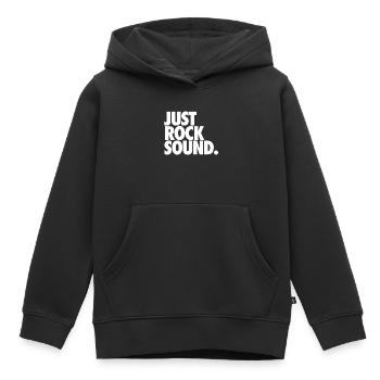 Nur Rock-Sound - Kinder Premium Organic Hoodie - Schwarz - Vorne - AI Model Kid Male (0cm)