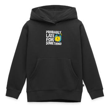 ProkrastinationFaul Faulheit Faulenzer - Kinder Premium Organic Hoodie - Schwarz - Vorne - AI Model Kid Male (0cm)