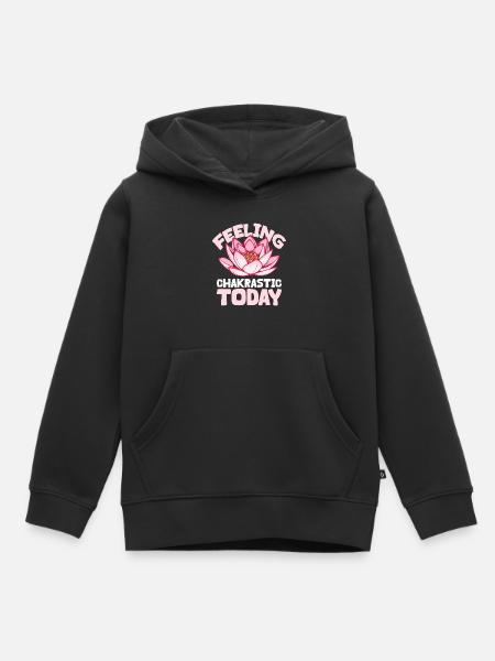 Chakra Feeling - Gute Energie - Kinder Premium Organic Hoodie - Schwarz
