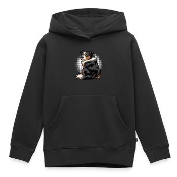 Australian Shepherd Aussie Aussiebesitzer Aussies - Kinder Premium Organic Hoodie - Schwarz - Vorne - AI Model Kid Male (0cm)