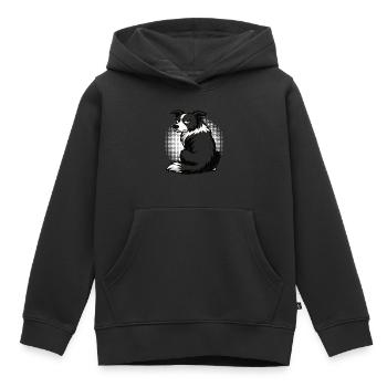 Border Collie Collie Owner Collie Lover - Kids Premium Organic Hoodie - black - Front - AI Model Kid Male (0cm)