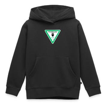 Naturschutzgebiet Ruhezone für Nachteulen - Kinder Premium Organic Hoodie - Schwarz - Vorne - AI Model Kid Male (0cm)