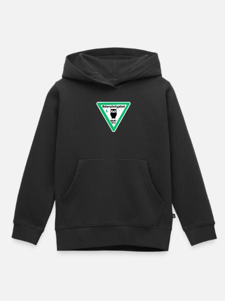 Naturschutzgebiet Nachteule - Kinder Premium Organic Hoodie - Schwarz