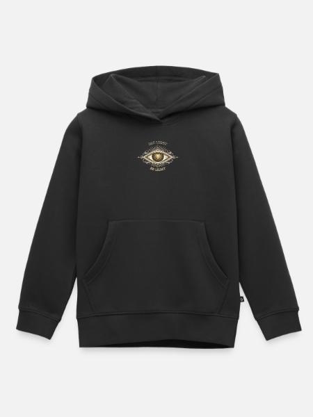 See Light Be Light Sacred Geometry Zen Shirt - Premium børne hættetrøje økologisk - sort