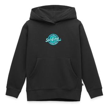 Wassersport - Kinder Premium Organic Hoodie - Schwarz - Vorne - AI Model Kid Male (0cm)