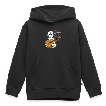 Akustische Gitarre spielen - Kinder Premium Organic Hoodie - Schwarz - Vorne - AI Model Kid Male (0cm)