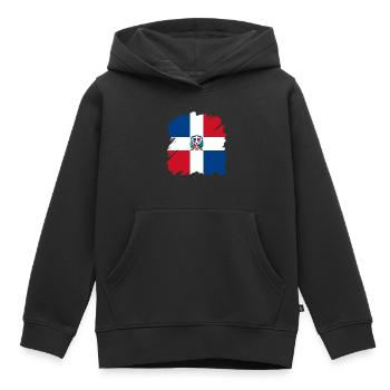 République dominicaine drapeau Dom Rep drapeau Voyage - Sweat Premium à capuche enfant bio - noir - Devant - AI Model Kid Male (0cm)