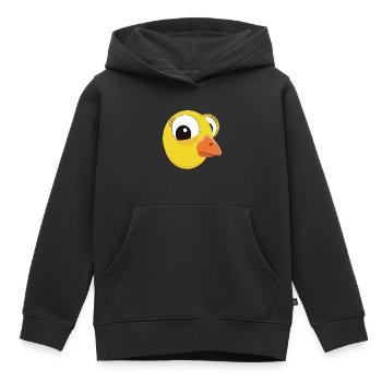 Mignon tête de poussin Pâques lapin de Pâques Carnaval drôle - Sweat Premium à capuche enfant bio - noir - Devant - AI Model Kid Male (0cm)