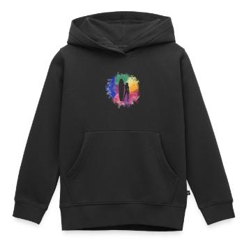 Surfergirl - Kinder Premium Organic Hoodie - Schwarz - Vorne - AI Model Kid Male (0cm)