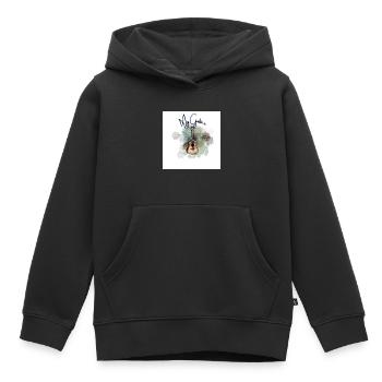 my guitar - Sweat Premium à capuche enfant bio - noir - Devant - AI Model Kid Male (0cm)