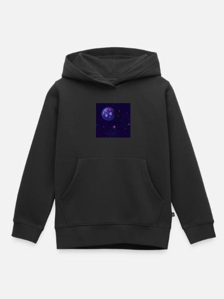 Neptune - Kinder Premium Organic Hoodie - Schwarz