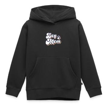 Dog Mom - Kinder Premium Organic Hoodie - Schwarz - Vorne - AI Model Kid Male (0cm)