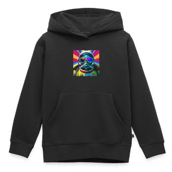 Astronaut der Zukunft - Kinder Premium Organic Hoodie - Schwarz - Vorne - AI Model Kid Male (0cm)