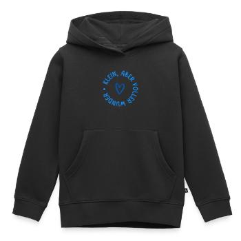 Klein, aber voller Wunder - Kinder Premium Organic Hoodie - Schwarz - Vorne - AI Model Kid Male (0cm)