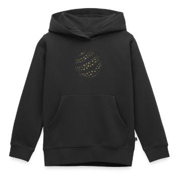 2020 07 01 3d sphere stars 5 - Kids Premium Organic Hoodie - black - Front - AI Model Kid Male (0cm)