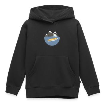 Wassersport - Kinder Premium Organic Hoodie - Schwarz - Vorne - AI Model Kid Male (0cm)