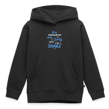 Tschüss Kindergarten Schulanfang - Kinder Premium Organic Hoodie - Schwarz - Vorne - AI Model Kid Male (0cm)
