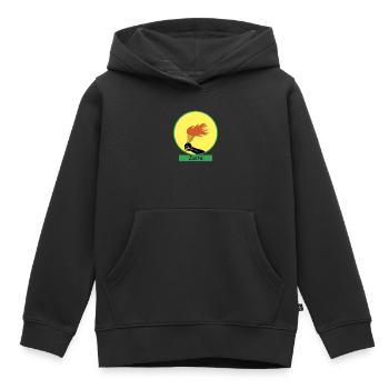 Zaire 1 - Sweat Premium à capuche enfant bio - noir - Devant - AI Model Kid Male (0cm)