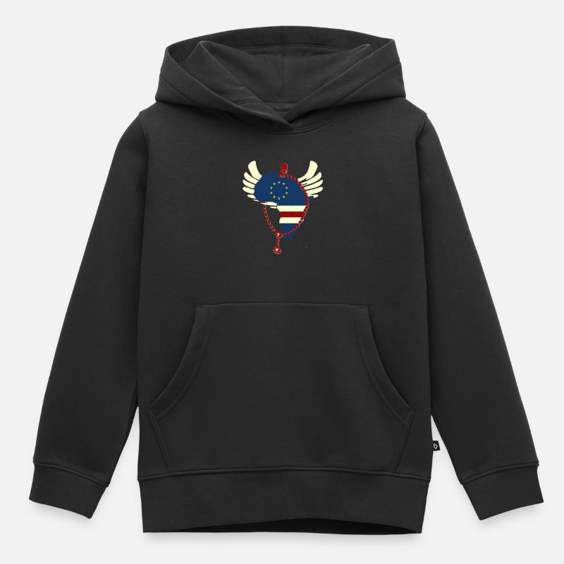 Cabo Verde - Sweat Premium à capuche enfant bio - noir