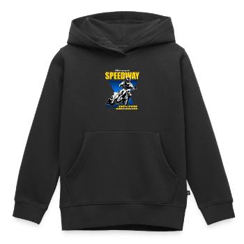 Speedway - Motorcycle Speedway - Sweat Premium à capuche enfant bio - noir - Devant - AI Model Kid Male (0cm)