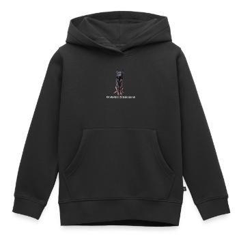 Deutscher Schäferhund Hundemotiv Hundefreunde - Kinder Premium Organic Hoodie - Schwarz - Vorne - AI Model Kid Male (0cm)