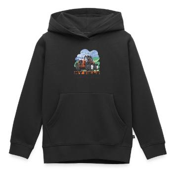 My field my kingdom - Sweat Premium à capuche enfant bio - noir - Devant - AI Model Kid Male (0cm)