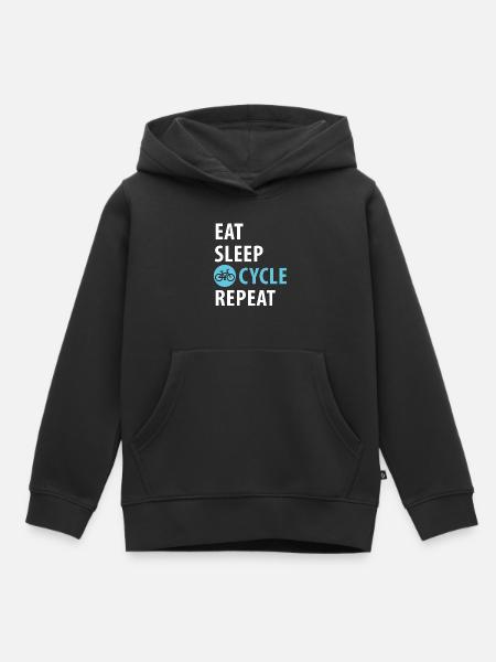 Fahrrad, Fahrradfahrer, Radfahrer - Kinder Premium Organic Hoodie - Schwarz