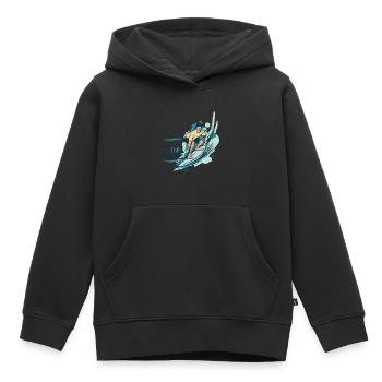 Wassersport - Kinder Premium Organic Hoodie - Schwarz - Vorne - AI Model Kid Male (0cm)
